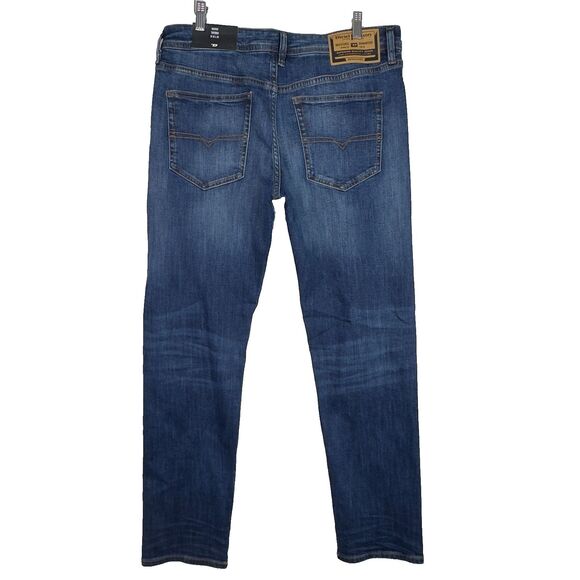 Diesel Buster Tapered Jeans Men’s 34x32 RB062 Regular Fit Stretch Blue NWT - Picture 8 of 16